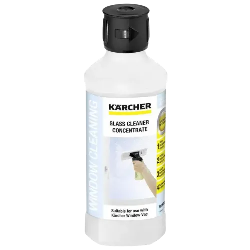 Detergent concentrat pentru curățarea suprafețelor din sticlă Karcher 6.295-772.0 RM 500*, 500 ml