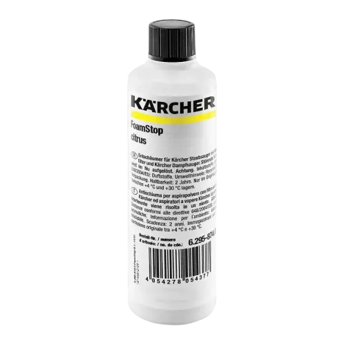 Lichidul impotriva spumei cu parfum anti-alergen de citrice Karcher, 125ML